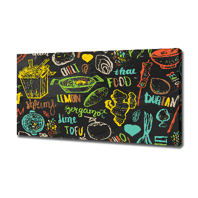 Quadro su tela Cibo tailandese