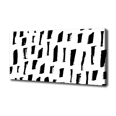 Quadro stampa su tela Macchie bianche e nere