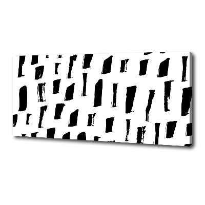Quadro stampa su tela Macchie bianche e nere