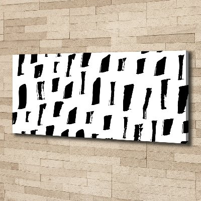 Quadro stampa su tela Macchie bianche e nere