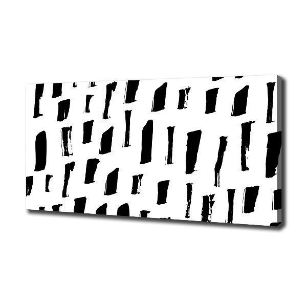 Quadro stampa su tela Macchie bianche e nere