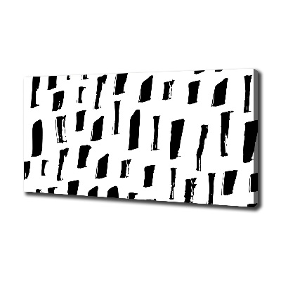 Quadro stampa su tela Macchie bianche e nere