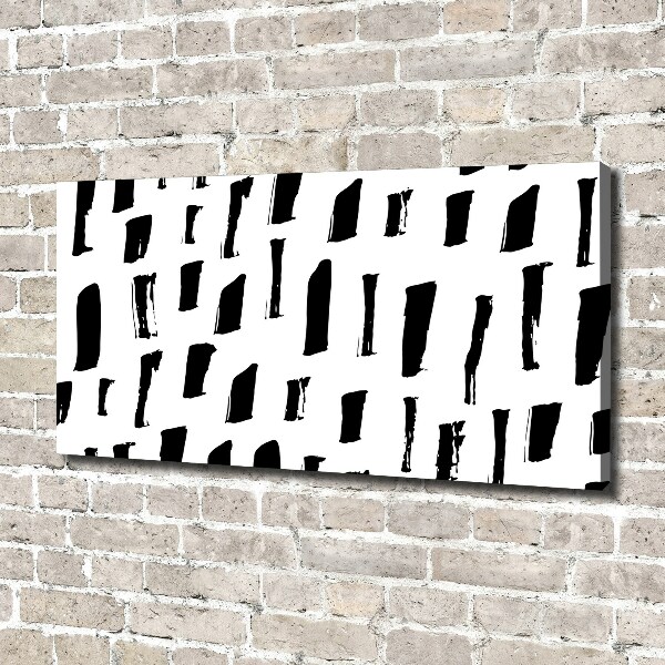 Quadro stampa su tela Macchie bianche e nere