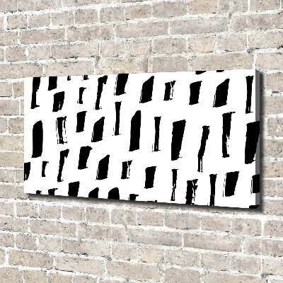 Quadro stampa su tela Macchie bianche e nere