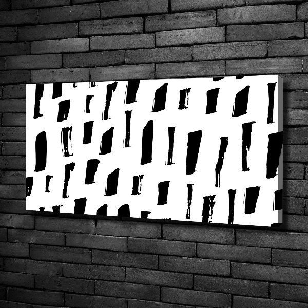 Quadro stampa su tela Macchie bianche e nere