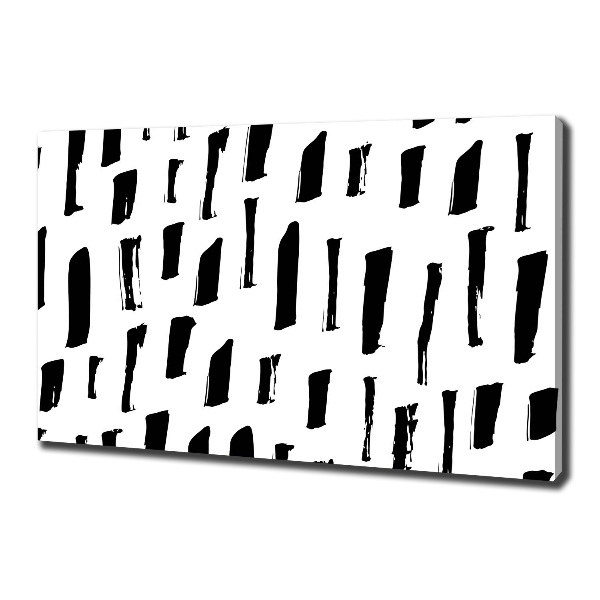 Quadro stampa su tela Macchie bianche e nere