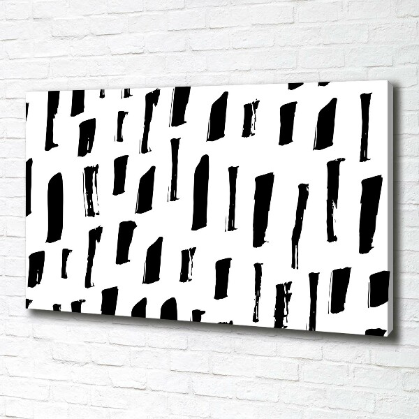 Quadro stampa su tela Macchie bianche e nere