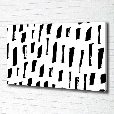 Quadro stampa su tela Macchie bianche e nere