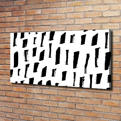 Quadro stampa su tela Macchie bianche e nere