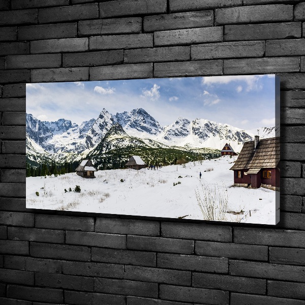 Quadro stampa su tela Pascoli dei Monti Tatra