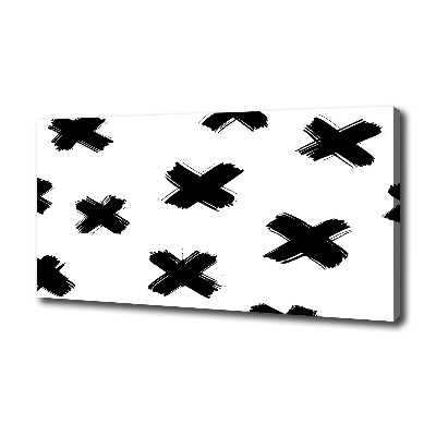 Foto quadro su tela Macchie bianche e nere