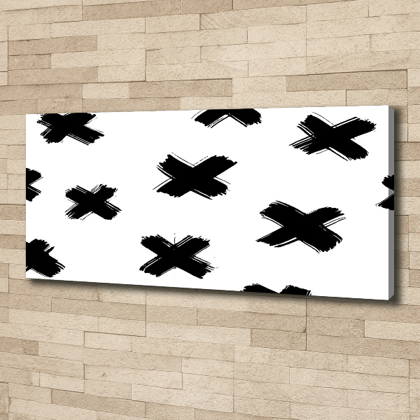 Foto quadro su tela Macchie bianche e nere