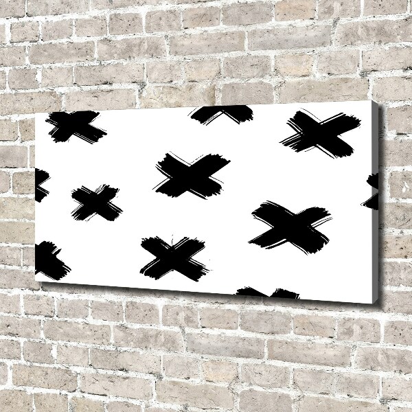 Foto quadro su tela Macchie bianche e nere