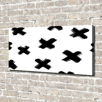 Foto quadro su tela Macchie bianche e nere