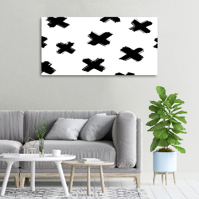 Foto quadro su tela Macchie bianche e nere