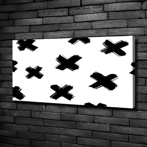 Foto quadro su tela Macchie bianche e nere