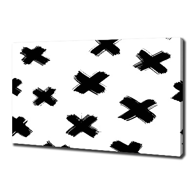 Foto quadro su tela Macchie bianche e nere