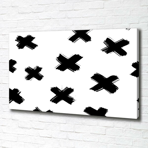 Foto quadro su tela Macchie bianche e nere