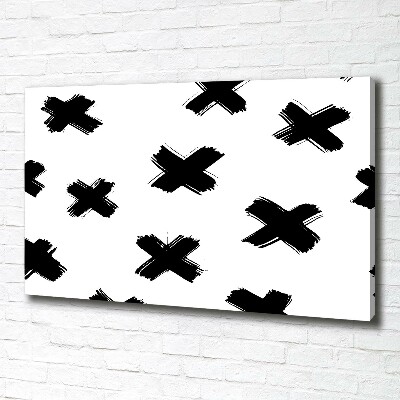 Foto quadro su tela Macchie bianche e nere