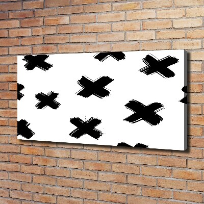 Foto quadro su tela Macchie bianche e nere