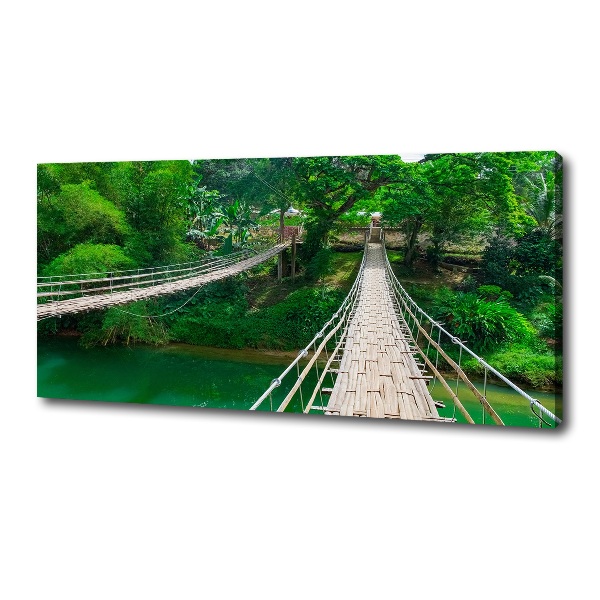 Quadro su tela Ponte sul fiume
