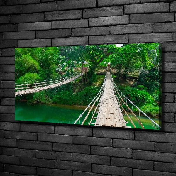 Quadro su tela Ponte sul fiume