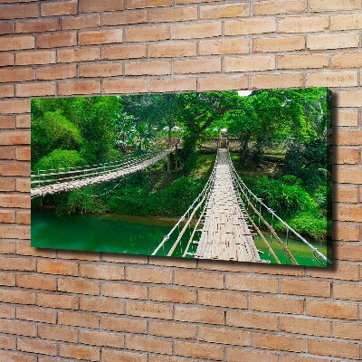 Quadro su tela Ponte sul fiume