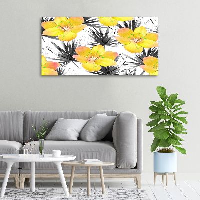 Quadro stampa su tela Fiori tropicali