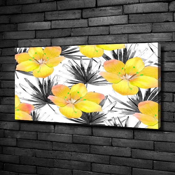 Quadro stampa su tela Fiori tropicali
