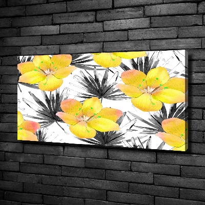 Quadro stampa su tela Fiori tropicali