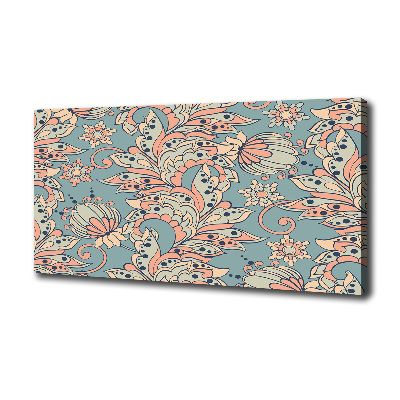 Quadro su tela Fiori etnici