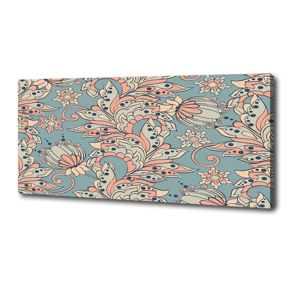 Quadro su tela Fiori etnici