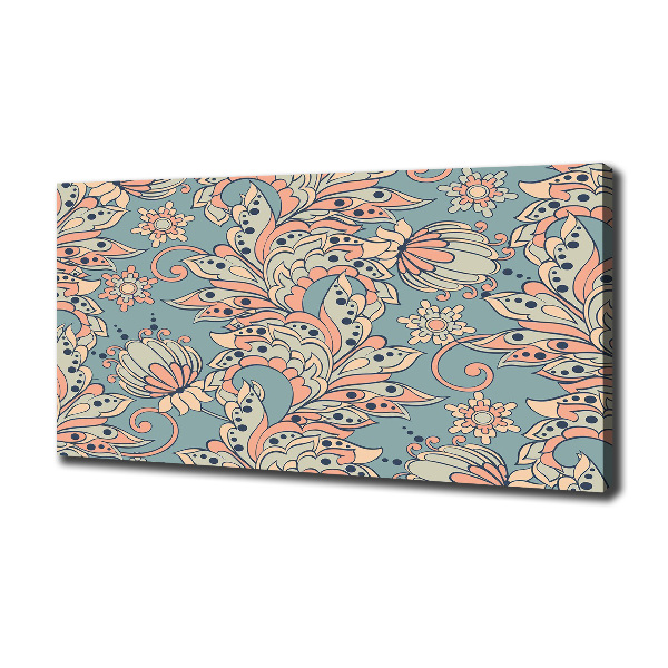 Quadro su tela Fiori etnici