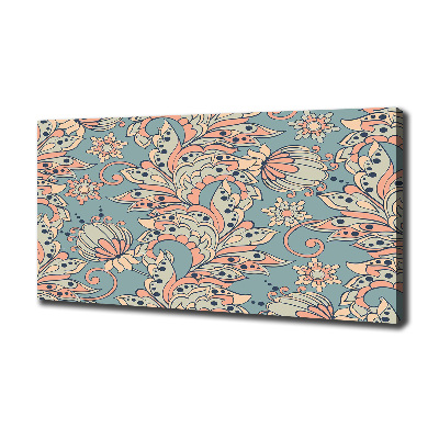 Quadro su tela Fiori etnici