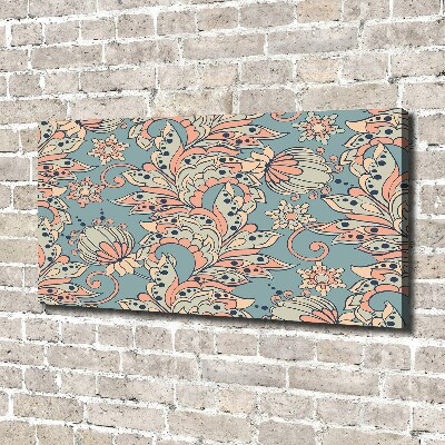 Quadro su tela Fiori etnici