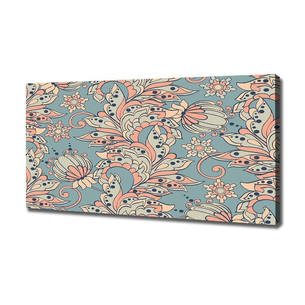 Quadro su tela Fiori etnici