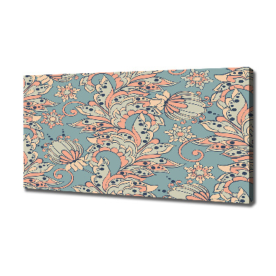 Quadro su tela Fiori etnici