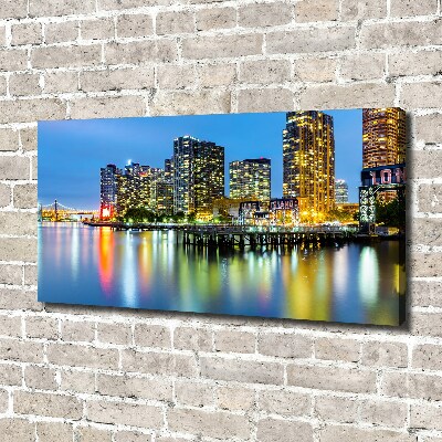 Quadro su tela New York di notte
