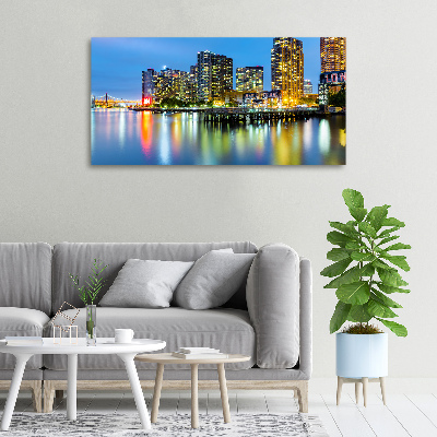 Quadro su tela New York di notte