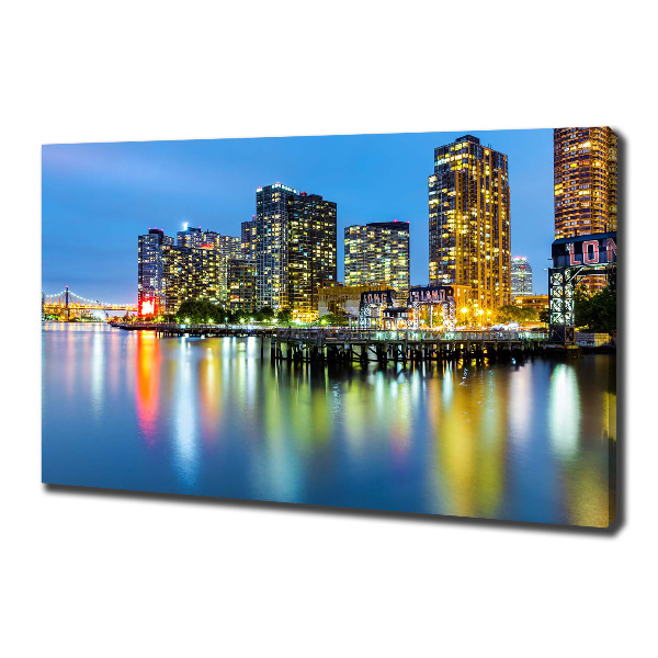 Quadro su tela New York di notte