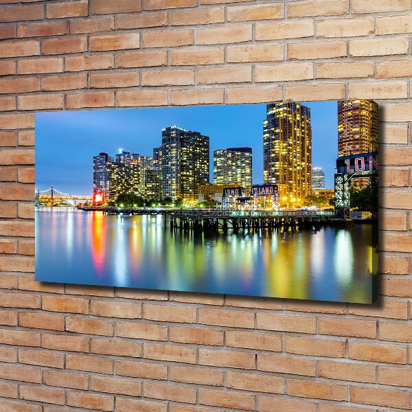 Quadro su tela New York di notte