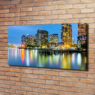 Quadro su tela New York di notte