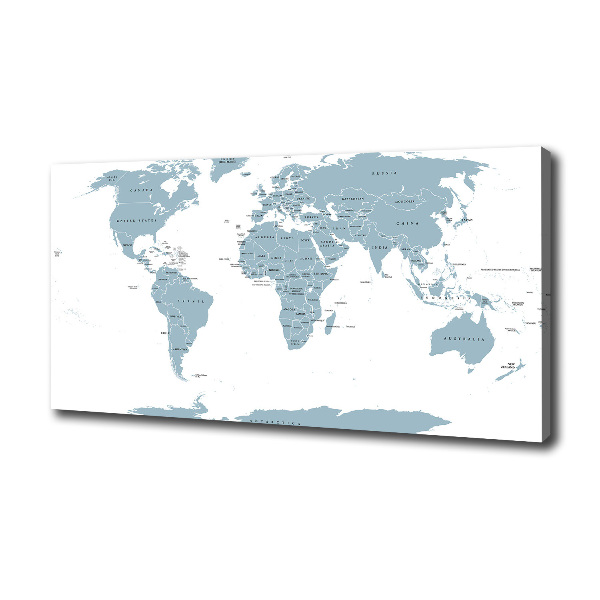 Quadro stampa su tela Mappa politica
