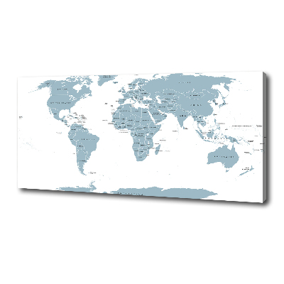 Quadro stampa su tela Mappa politica