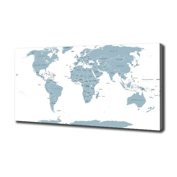 Quadro stampa su tela Mappa politica