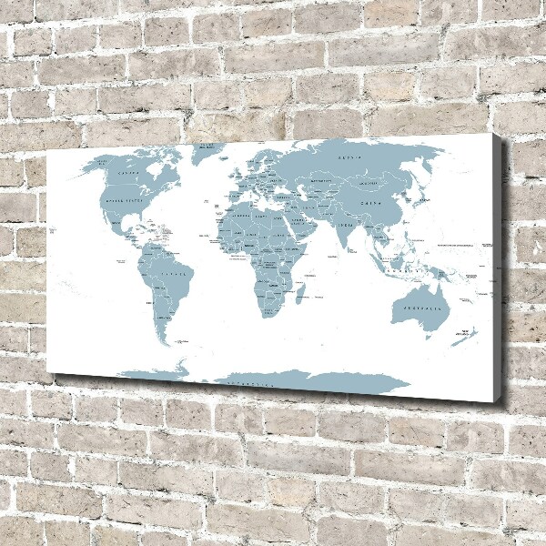 Quadro stampa su tela Mappa politica