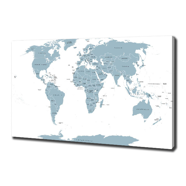 Quadro stampa su tela Mappa politica