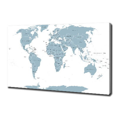 Quadro stampa su tela Mappa politica