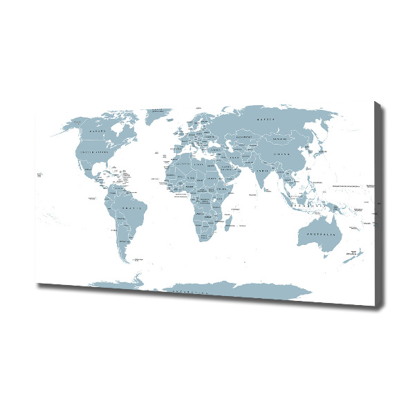 Quadro stampa su tela Mappa politica