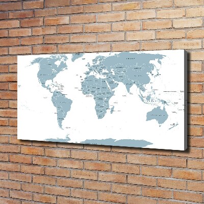Quadro stampa su tela Mappa politica